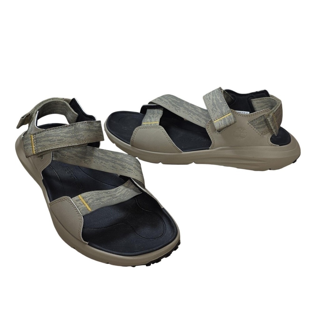 Timberland Sandals Mens Size 11 Beige Timbergrip Strap Hiking Outdoor Sport